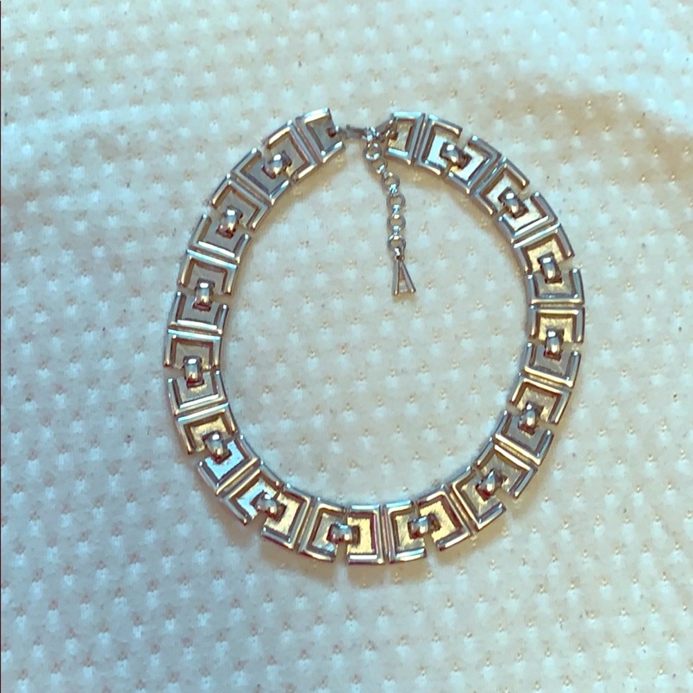 Elegant Silver colored Monet choker